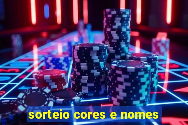 sorteio cores e nomes