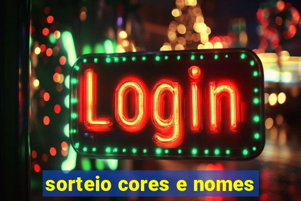 sorteio cores e nomes