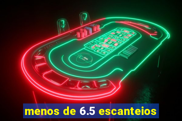 menos de 6.5 escanteios