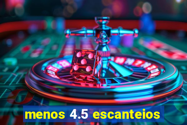 menos 4.5 escanteios