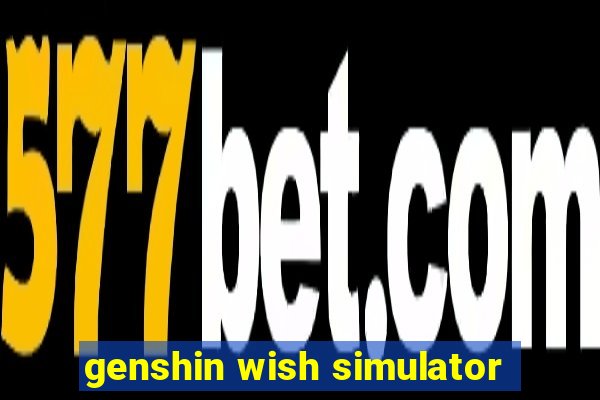 genshin wish simulator