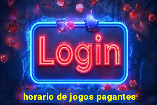 horario de jogos pagantes