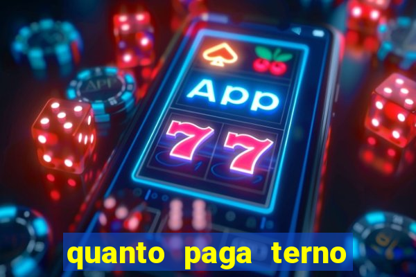 quanto paga terno da loteria federal