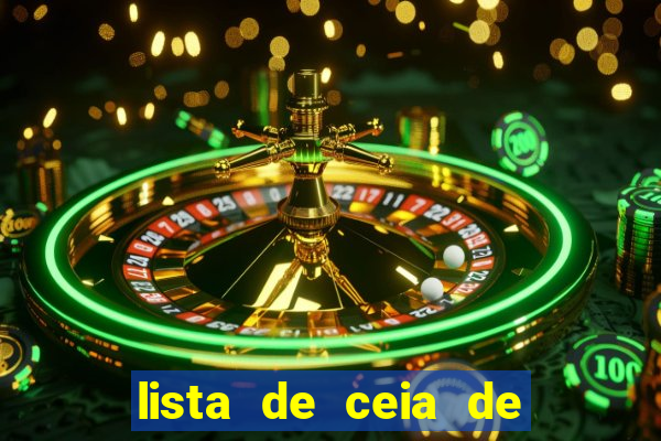 lista de ceia de natal para 20 pessoas