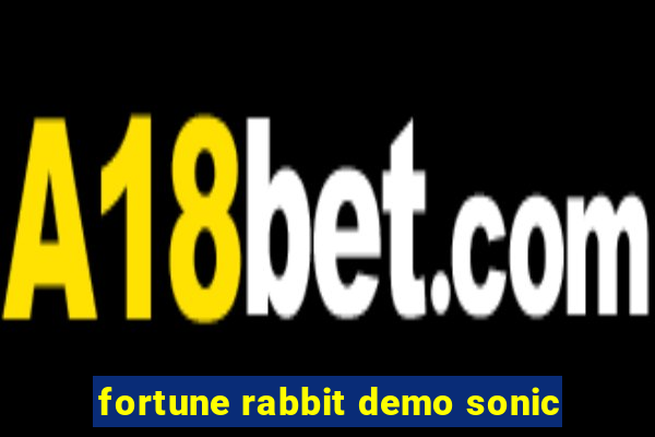 fortune rabbit demo sonic