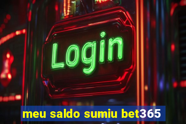 meu saldo sumiu bet365