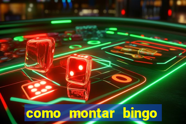 como montar bingo brinquedos toia