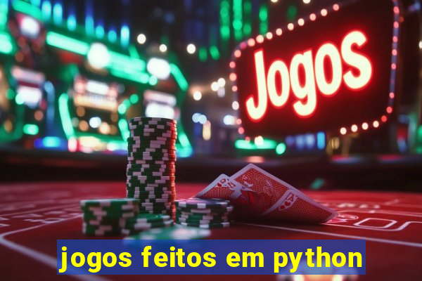 jogos feitos em python