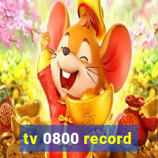 tv 0800 record