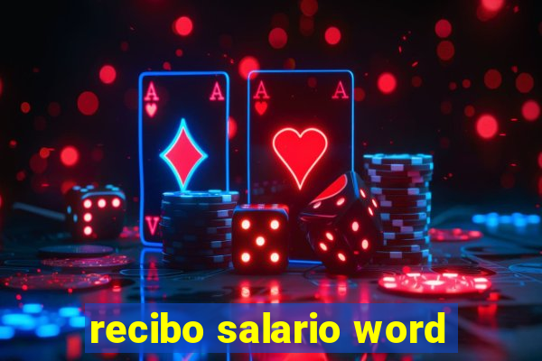 recibo salario word