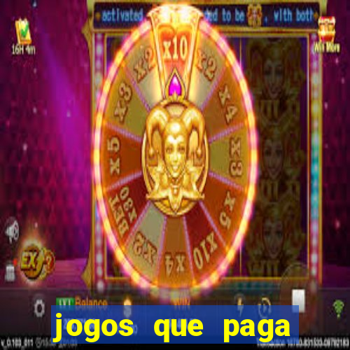 jogos que paga dinheiro de verdade no pix