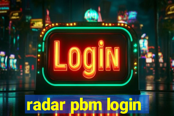 radar pbm login