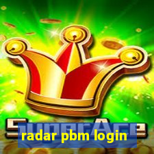 radar pbm login