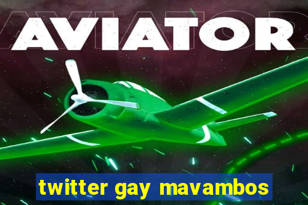 twitter gay mavambos