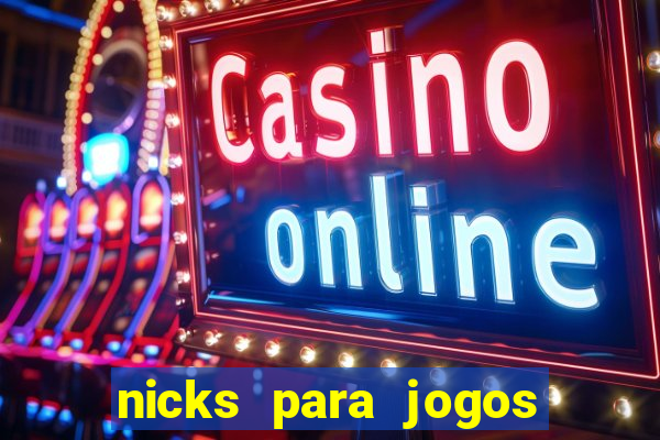 nicks para jogos de tiro