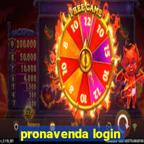 pronavenda login