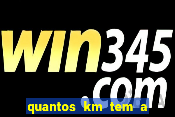 quantos km tem a serra de santos