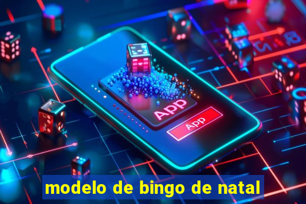 modelo de bingo de natal