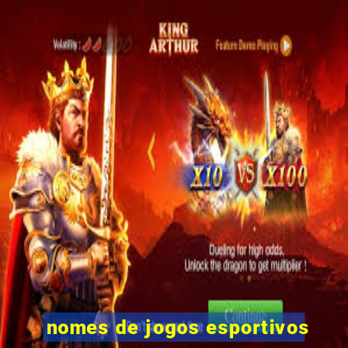 nomes de jogos esportivos