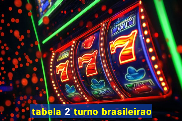 tabela 2 turno brasileirao