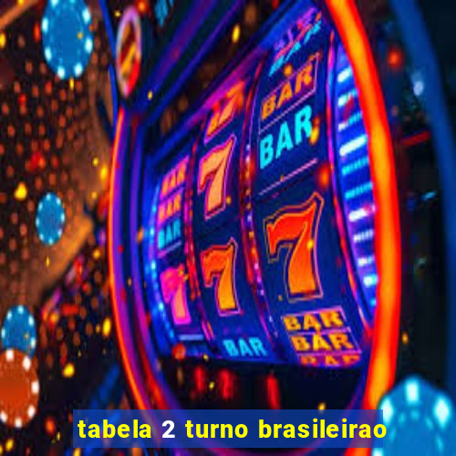 tabela 2 turno brasileirao