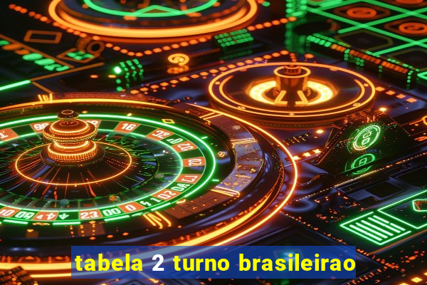 tabela 2 turno brasileirao