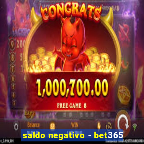 saldo negativo - bet365