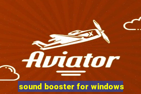 sound booster for windows