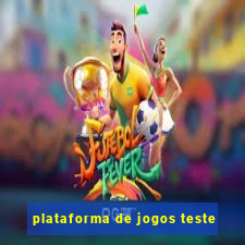 plataforma de jogos teste