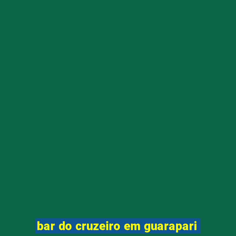 bar do cruzeiro em guarapari