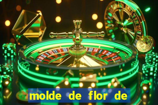 molde de flor de eva grande para imprimir