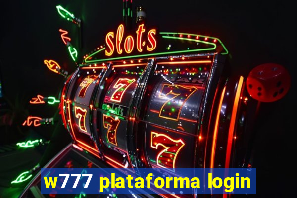 w777 plataforma login