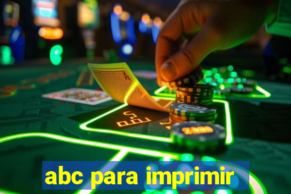 abc para imprimir