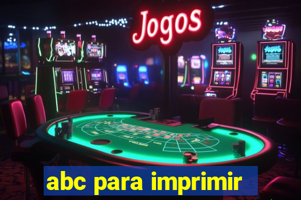 abc para imprimir