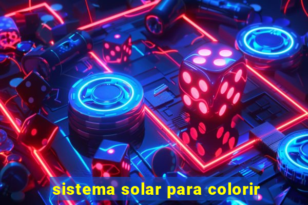 sistema solar para colorir