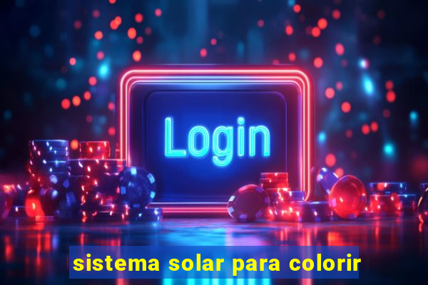 sistema solar para colorir