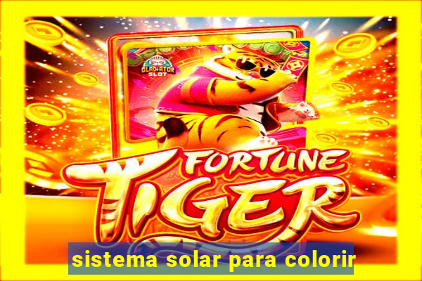 sistema solar para colorir