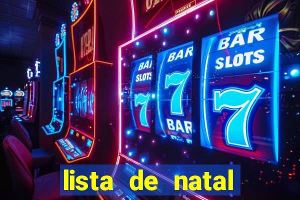 lista de natal para imprimir