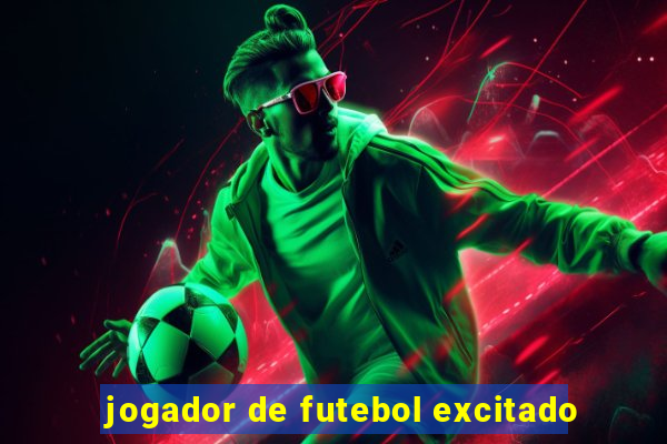 jogador de futebol excitado