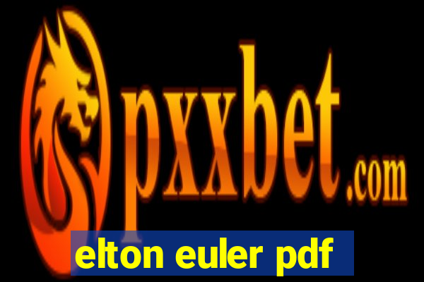 elton euler pdf