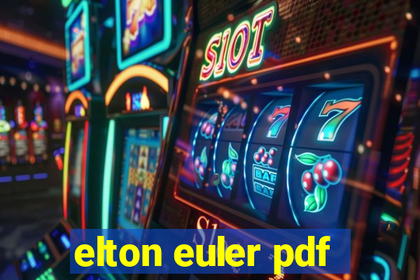 elton euler pdf