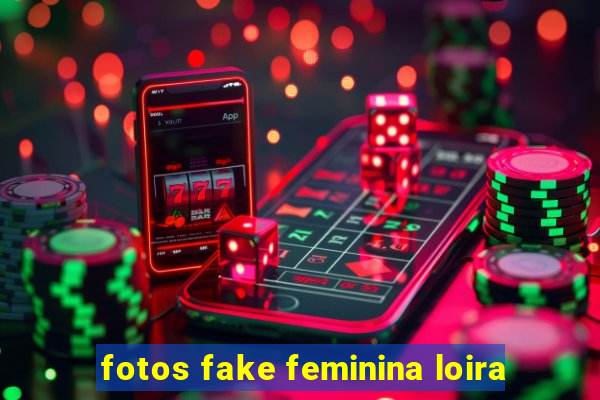 fotos fake feminina loira