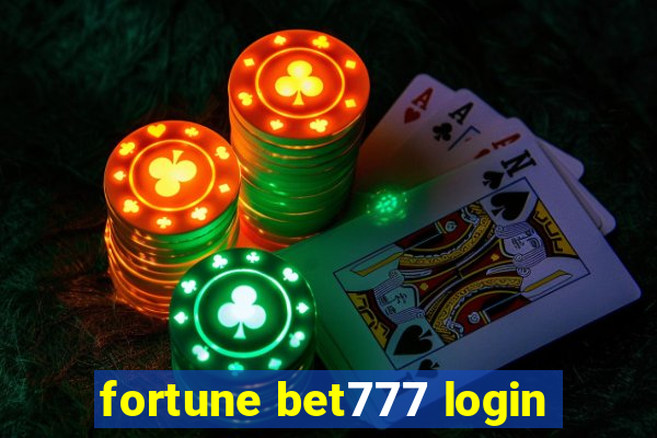 fortune bet777 login