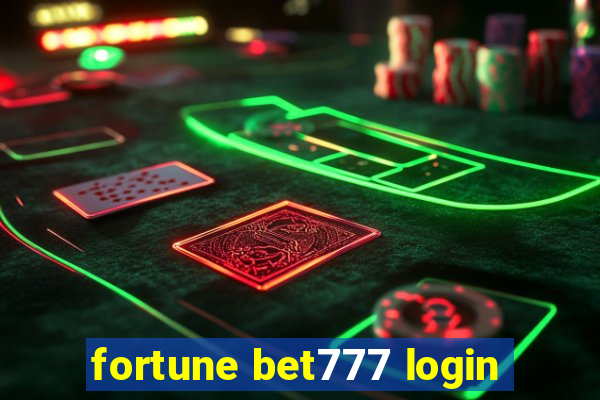 fortune bet777 login