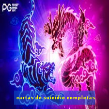 cartas de suicidio completas