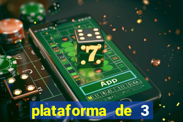 plataforma de 3 reais jogo