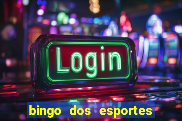 bingo dos esportes para imprimir