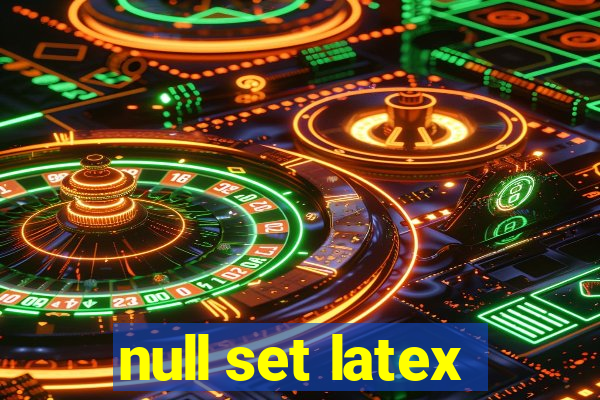 null set latex