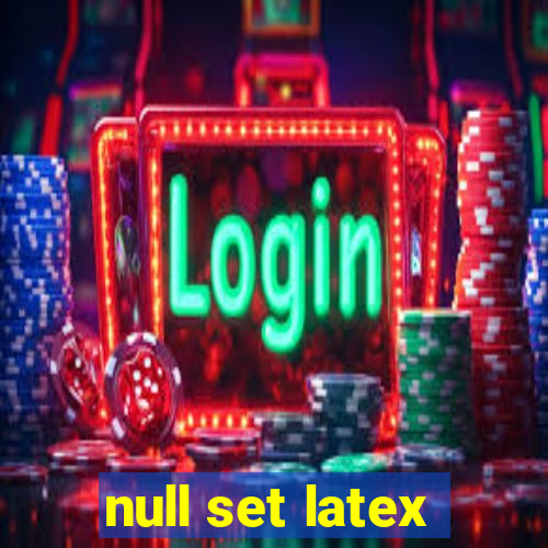 null set latex