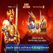 apple beta software programme